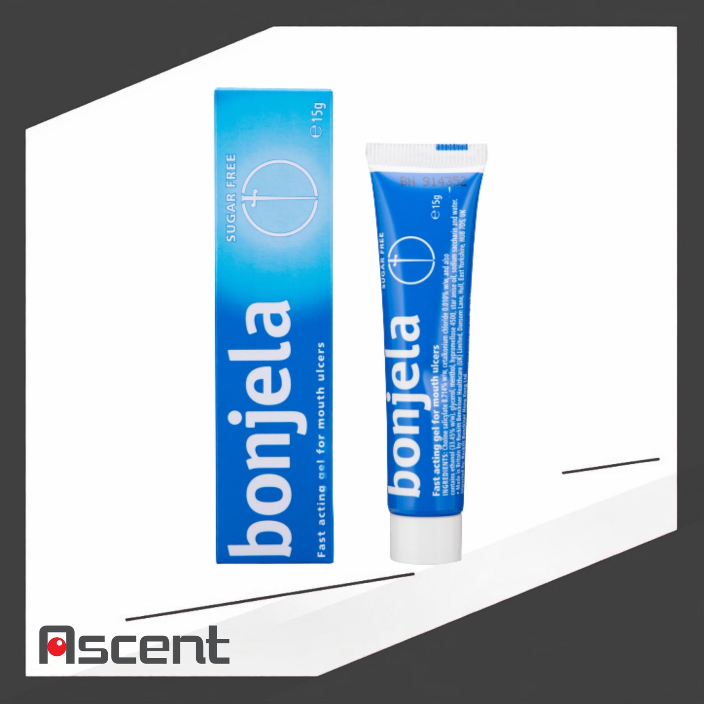Bonjela Fast Acting Gel for Mouth Ulcers 15g