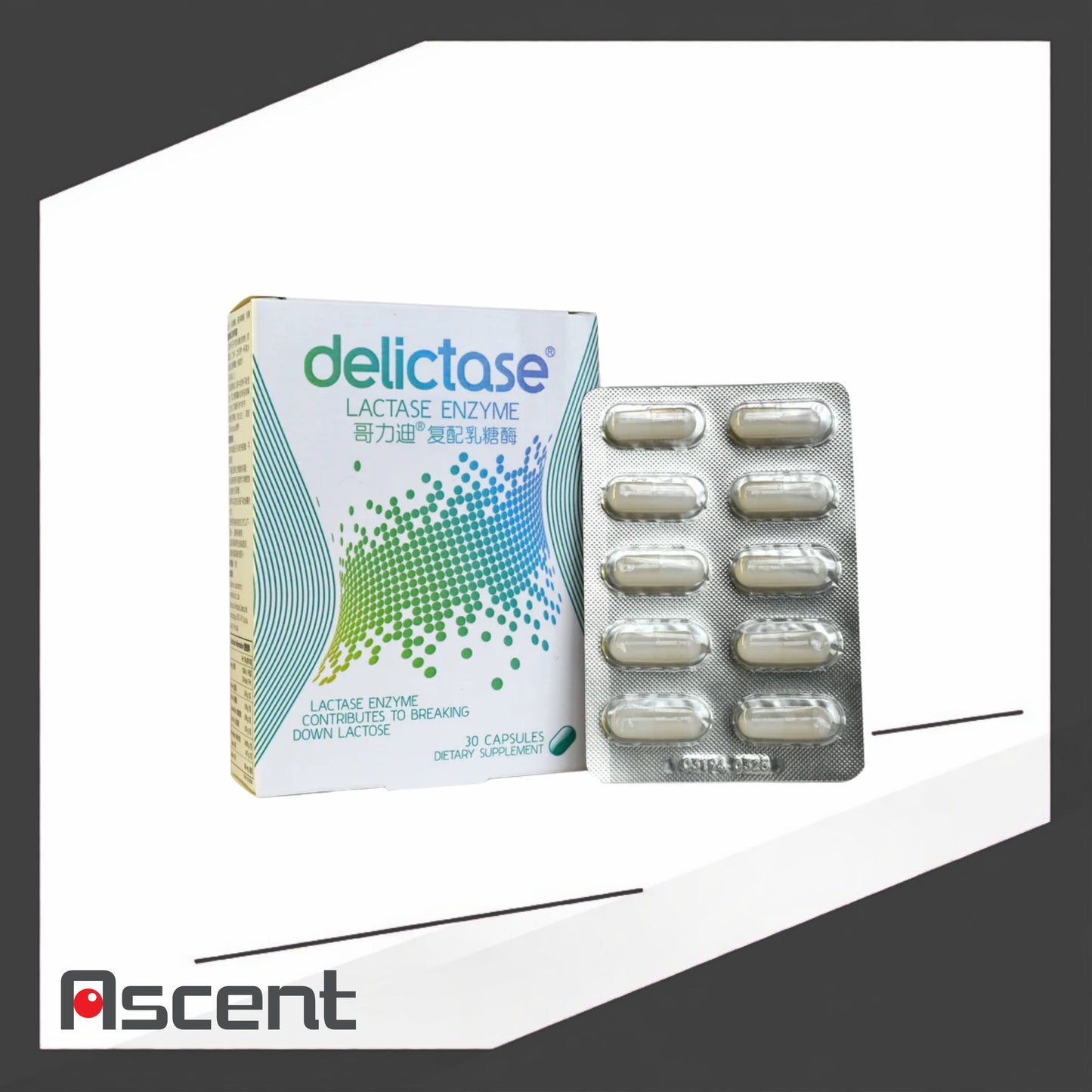 DELICTASE Lactase Enzyme 30 capsules