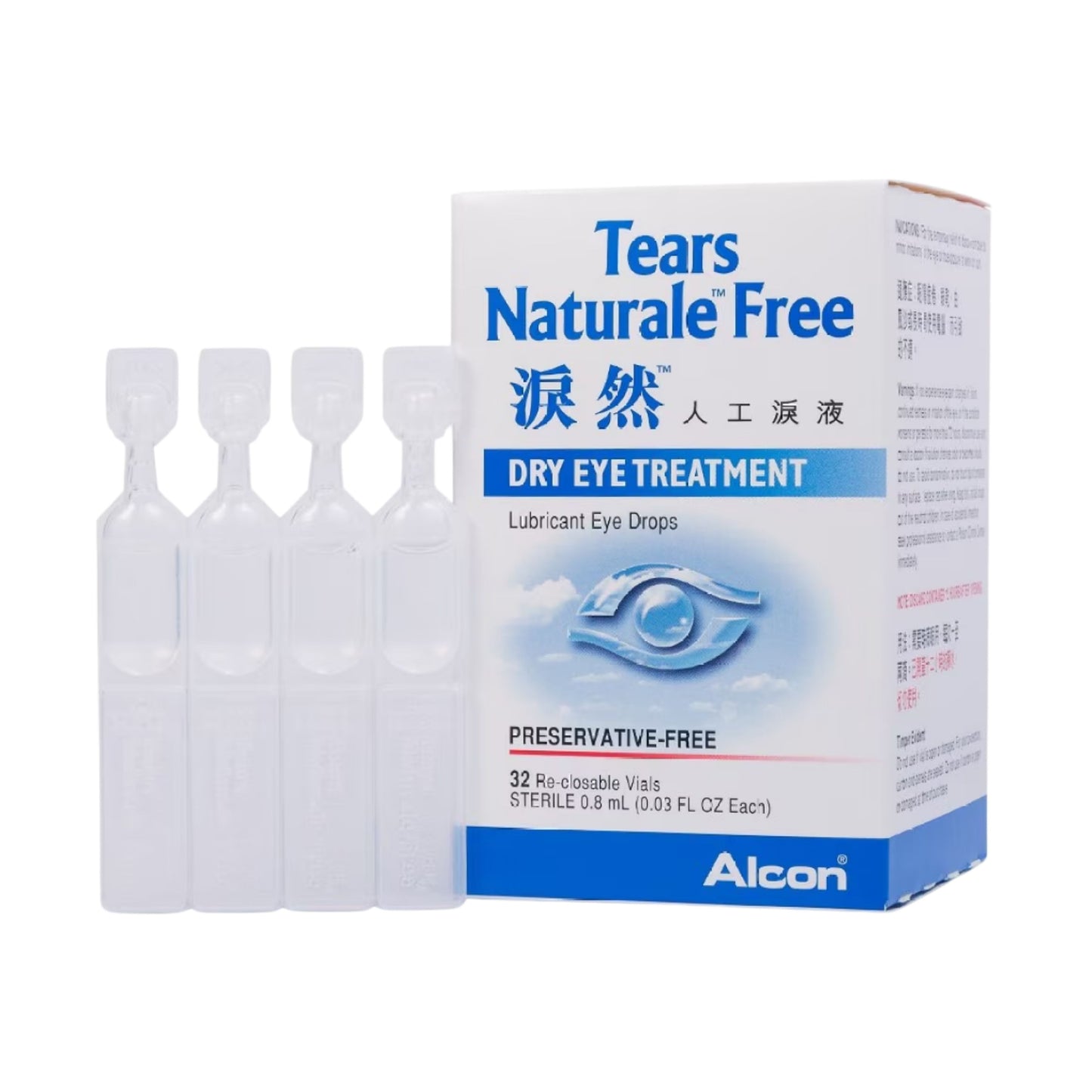 Alcon Tears Naturale Free淚然無防腐劑人工淚液(獨立支裝) 32支