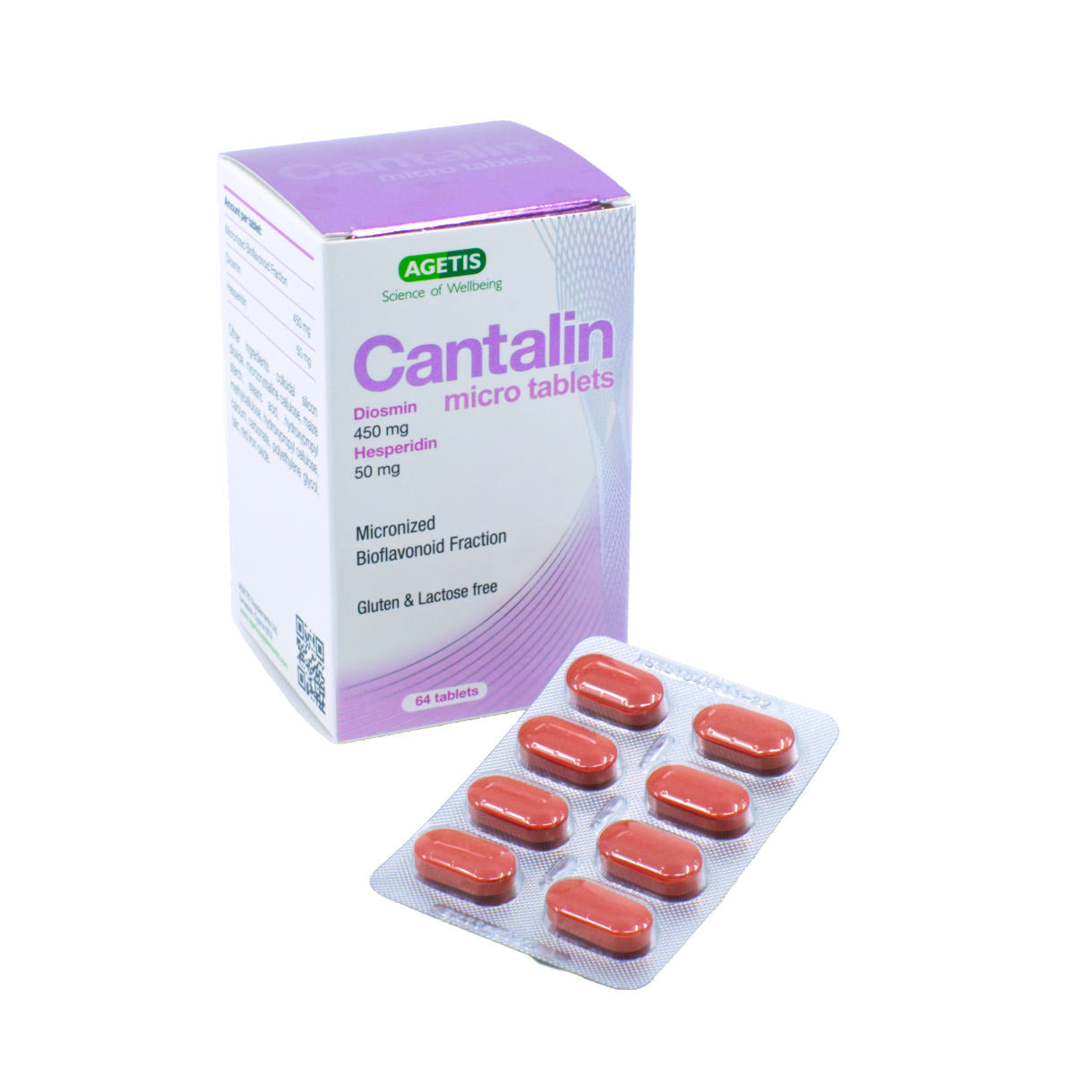 Cantalin Micro (Dopsmin 450mg/ hesperidin 50mg) tab	Cantalin Micro片 (地奧司明 450毫克 / 橙皮苷50毫克)