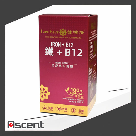 LipoFast Iron + B12 capsules 60s