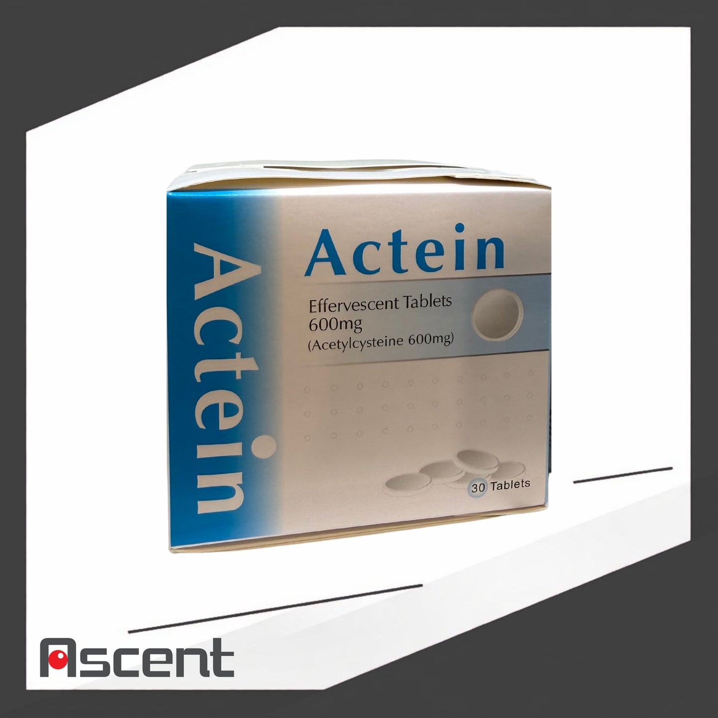 Actein effervescent tab 600mg 30 tabs