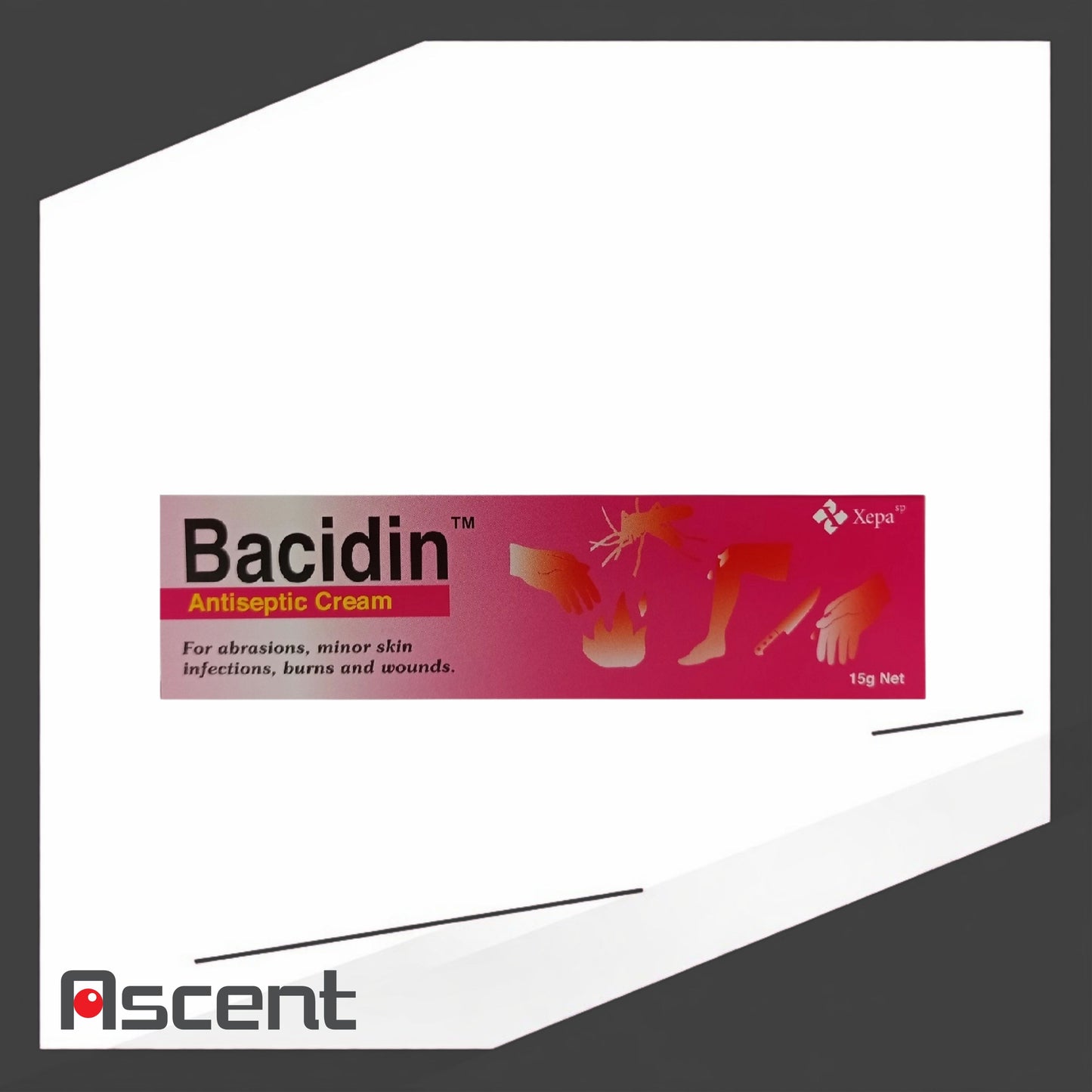 Bacidin Antiseptic Cream 1% 15g